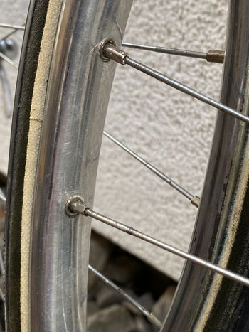 Used SUPER CHAMPION Laufradsatz Schlauchreifen Norma Naben Berg WWS Speichen 1970 bike — image 5 of 12
