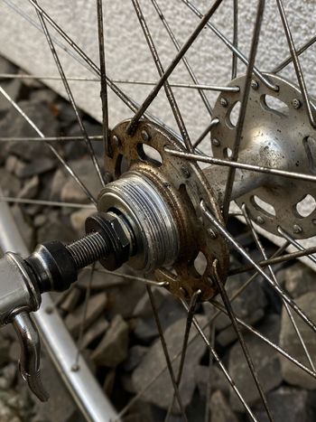 Used SUPER CHAMPION Laufradsatz Schlauchreifen Norma Naben Berg WWS Speichen 1970 bike — image 9 of 12