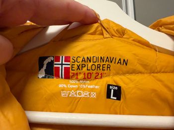 Used Scandinavian Explorer Daunenjacke Gelb Gr. L Unisex 2019 bike — image 6 of 11