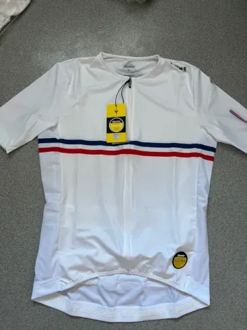 Brugt Santini Maillot de cyclisme officiel Tour de France maillot jaune Cycling Clothing
