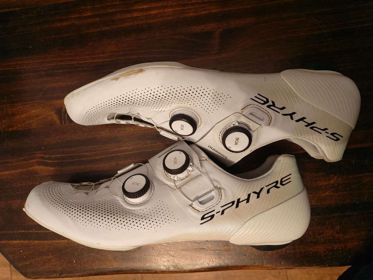 SHIMANO S-PHYRE ホワイトシューズ　SH-RC902中古 Used Shimano RC902 S-PHYRE Road Shoes – $ 167 | buycycle