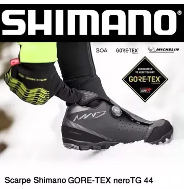 Gebrauchtes Shimano scarpe mtb invernali GORETEX BOA MICHELIN TAGLIA 44 Cycling Shoes