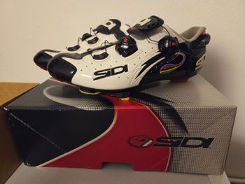 Sidi, WIRE CARBON lucido bianco nero iride