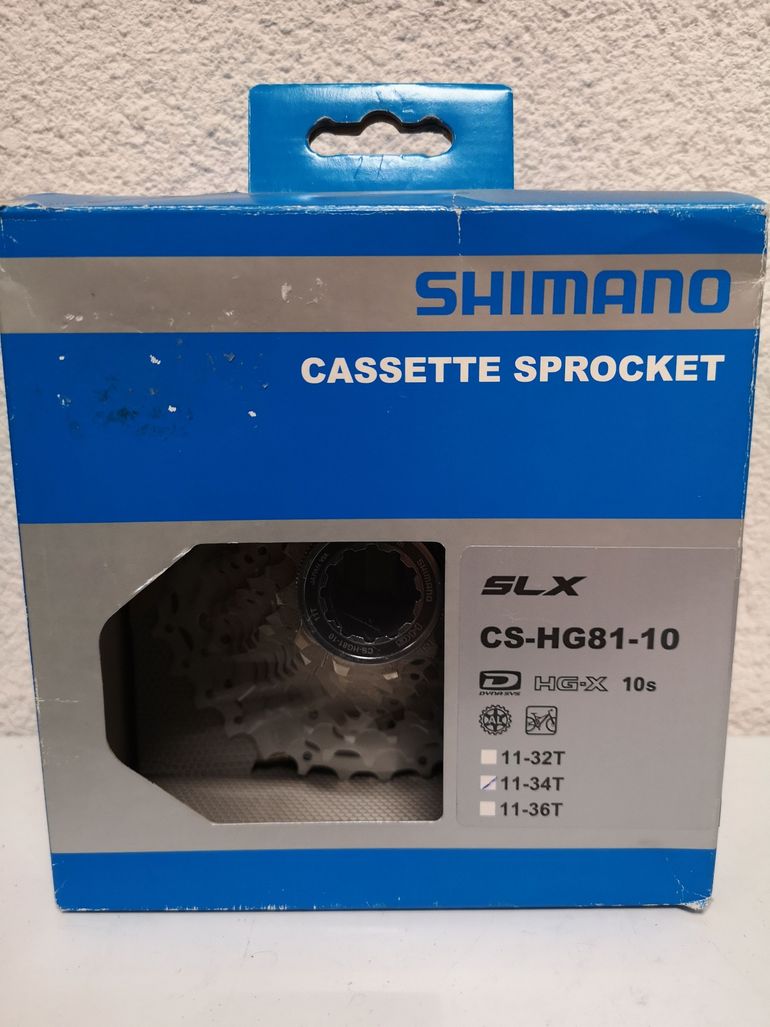 Used Shimano Lot 2 Cassettes SLX CS-HG81 10V. 11-34 dts bike — image 2 of 2