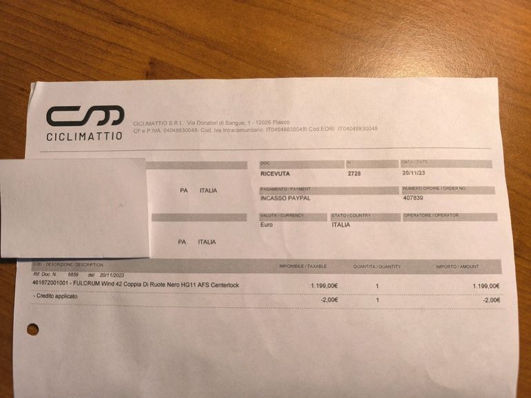 Used Fulcrum WIND 42 DB Wheelset bike — image 6 of 6