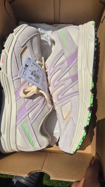 Salomon, X-Mission 4 Suede Vanilla Ice Orchid Bloom