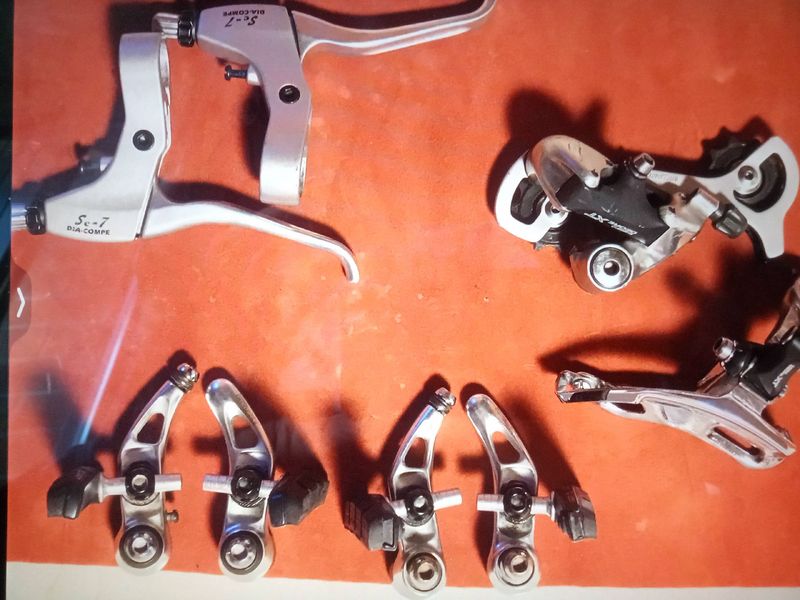 Used Shimano vintage MTB components Groupset
