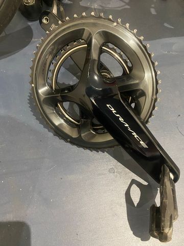 Shimano Dura Ace Crank Drivetrain & Pedals usato