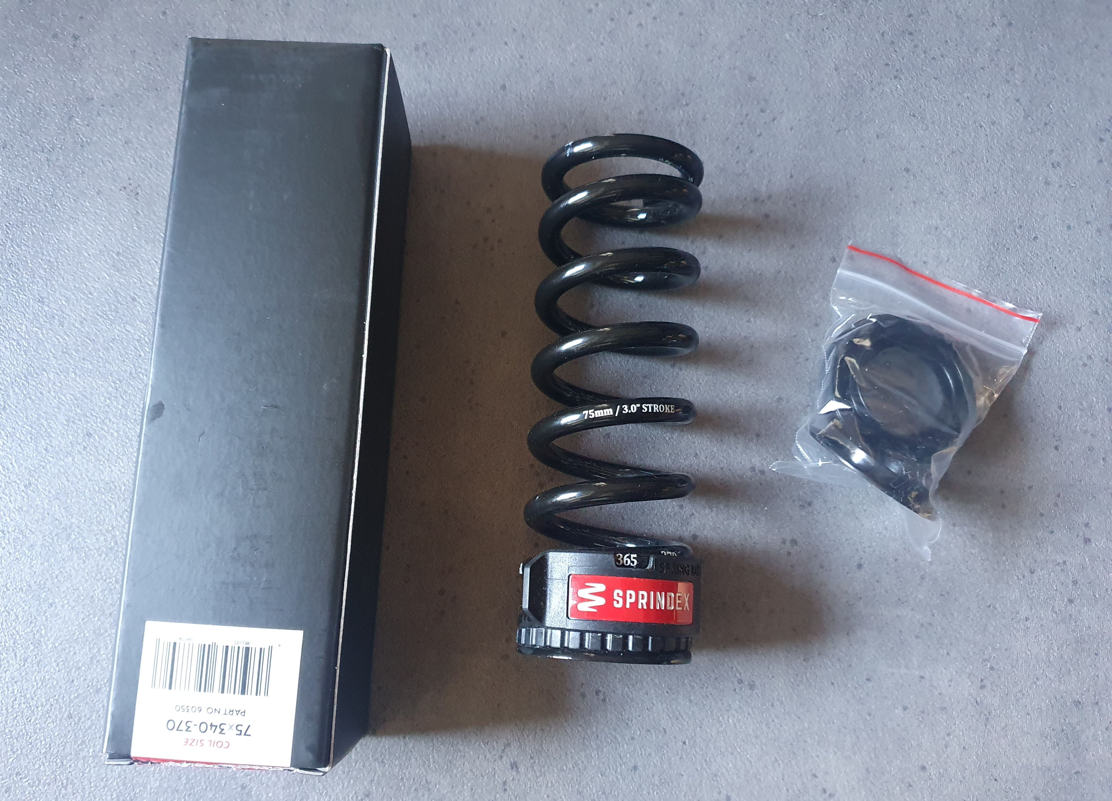 Springdex Adjustable Spring Sprindex Adjustable Weight Rear Coil Spring 340-370 lbs 75mm Stroke 2025