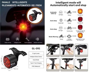 Used giyo Fanale posteriore per bici con rilevamento automatico dei freni bike — image 2 of 2
