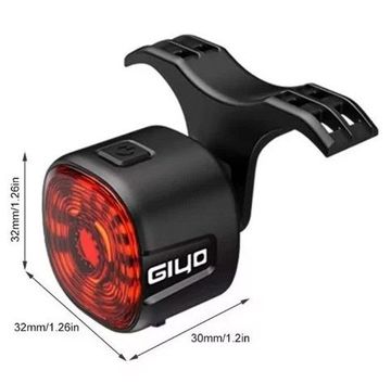 Gebrauchtes giyo Fanale posteriore per bici con rilevamento automatico dei freni Cycling Accessories
