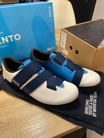 Used Fizik Vento Powerstrap R1 Movistar Team 2023 Cycling Shoes