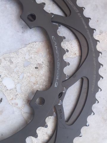Tweedehands Campagnolo Super Record/Record Chainrings 55/42 Drivetrain & Pedals