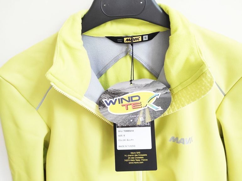 Used Mavic Nordet Winter Cycling Jacket Size S Color Yellow (Sulfur) bike — image 12 of 17