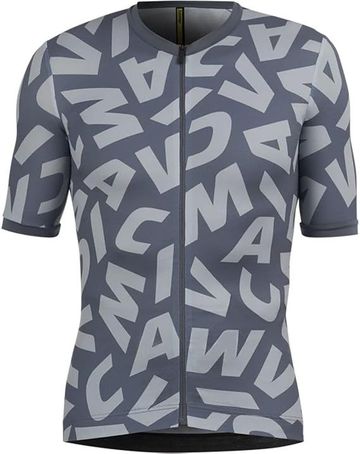 Brugt Mavic Aksium Graphic Shortsleeve Cycling Jersey Men Size M Orion Blue Cycling Clothing