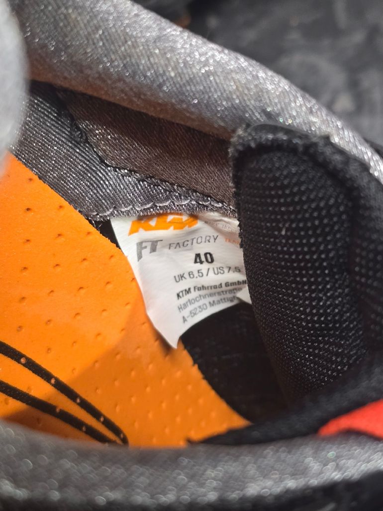 Used Ktm FT Factory Enduro Shoes 2025 bike — image 6 of 6