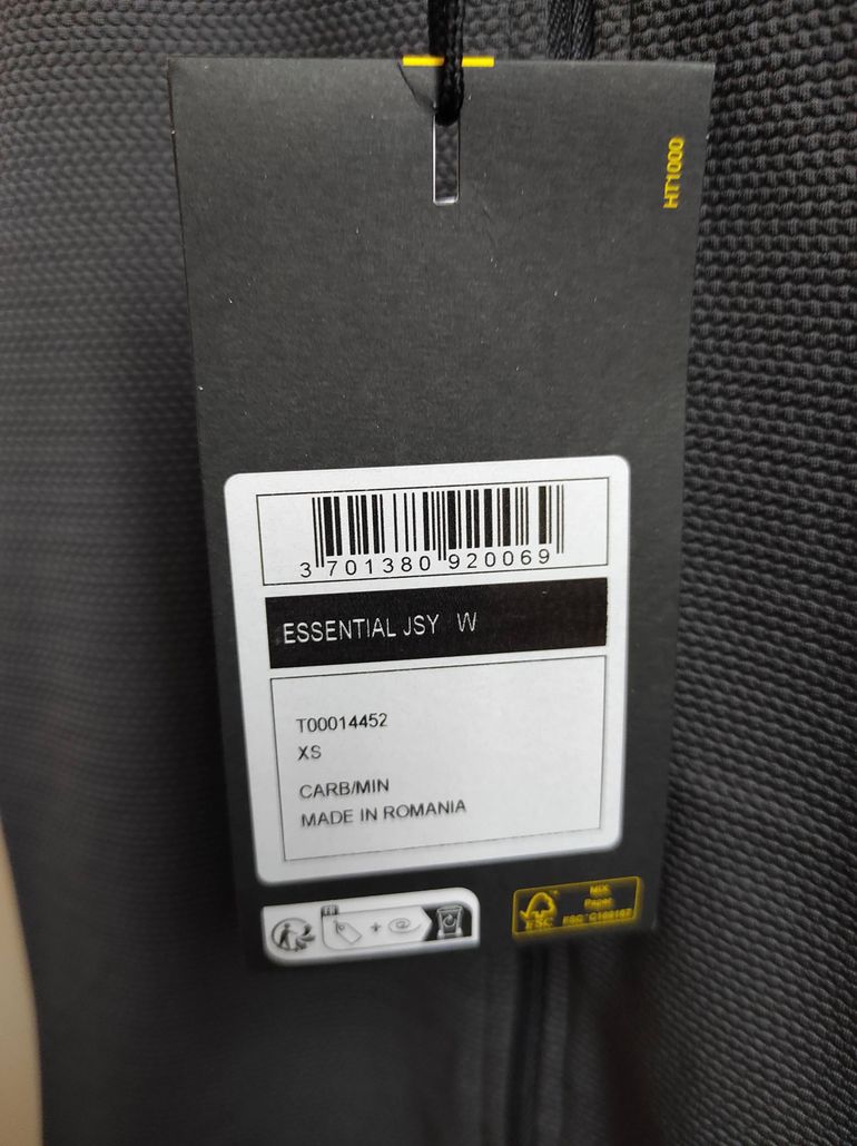 Used Mavic Essential Short Sleeves Women's Cycle Jersey Size XS Carbon/Mint bike — image 10 of 12