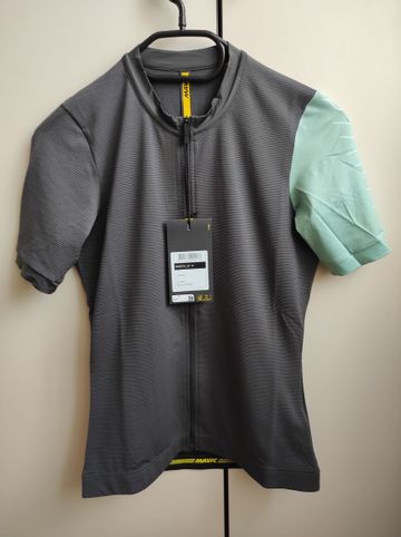 Gebrauchtes Mavic Essential Short Sleeves Women's Cycle Jersey Size S Carbon/Mint Cycling Clothing
