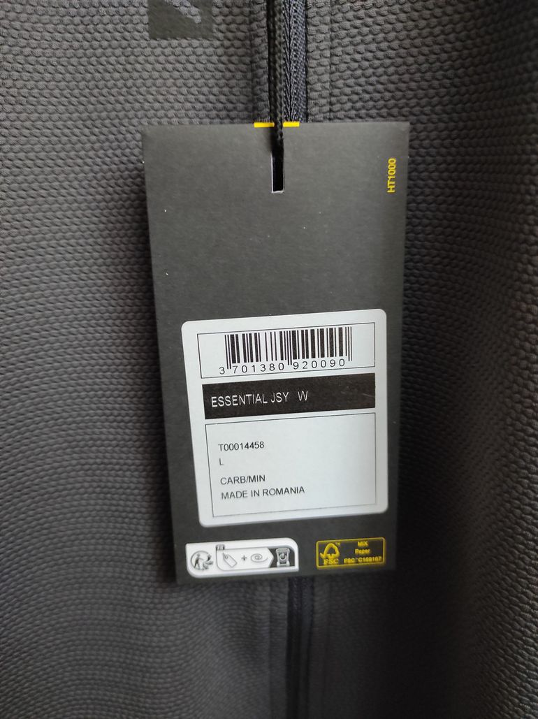Used Mavic Essential Short Sleeves Women's Cycle Jersey Size L Carbon/Mint bike — image 6 of 9