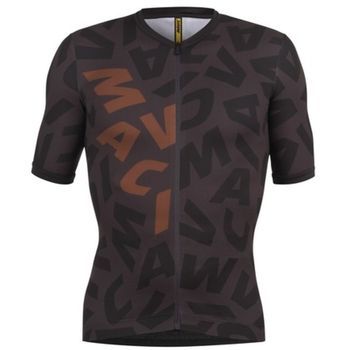 Mavic, Aksium Graphic Shortsleeve Cycling Jersey Men Size XL Bronze/Carbone