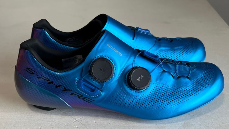 Tweedehands Shimano S-phyre RC903E Wide Blue Size 41 2026 Cycling Shoes