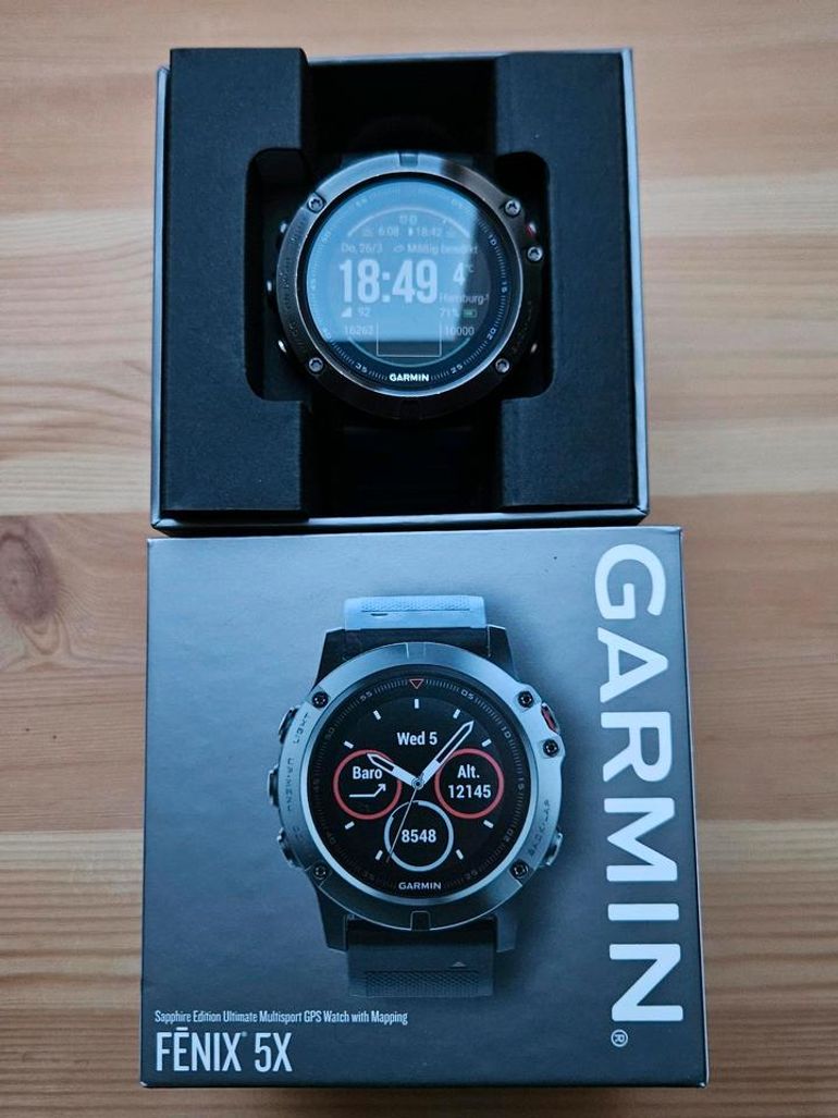 Used Garmin fēnix 5x Saphire bike — image 1 of 6