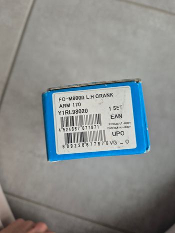 Used Shimano XT Crank 170mm bike — image 1 of 3