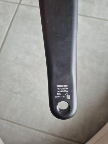 Used Shimano XT Manivelle droite 170mm bike — image 2 of 3