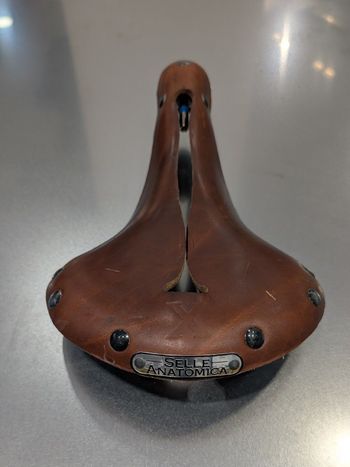 Used Selle Anatomica X1 Leather Saddle bike — image 2 of 5