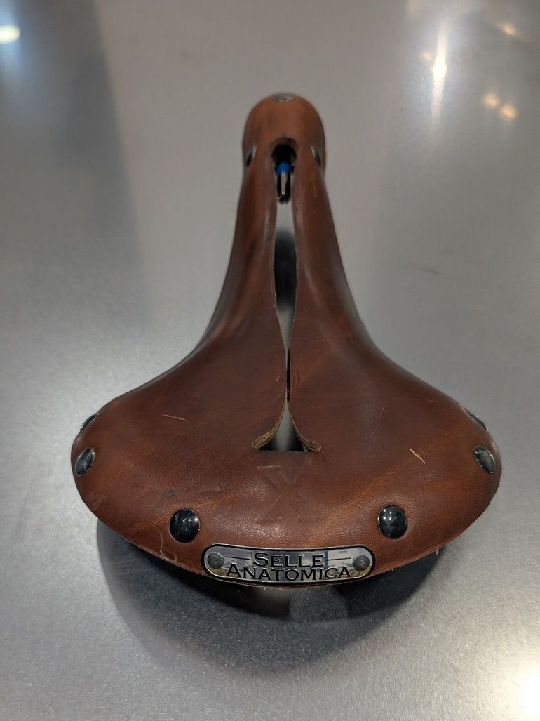 Used Selle Anatomica X1 Leather Saddle bike — image 2 of 5