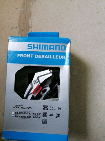 Used Shimano FD-M3000-TS6 Drivetrain & Pedals