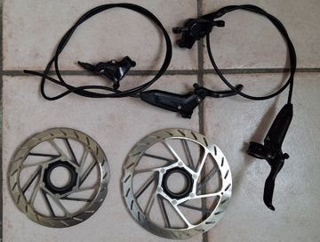 Brugt Sram Level Silver Stealth + Dischi 160/180 2025 Brakes