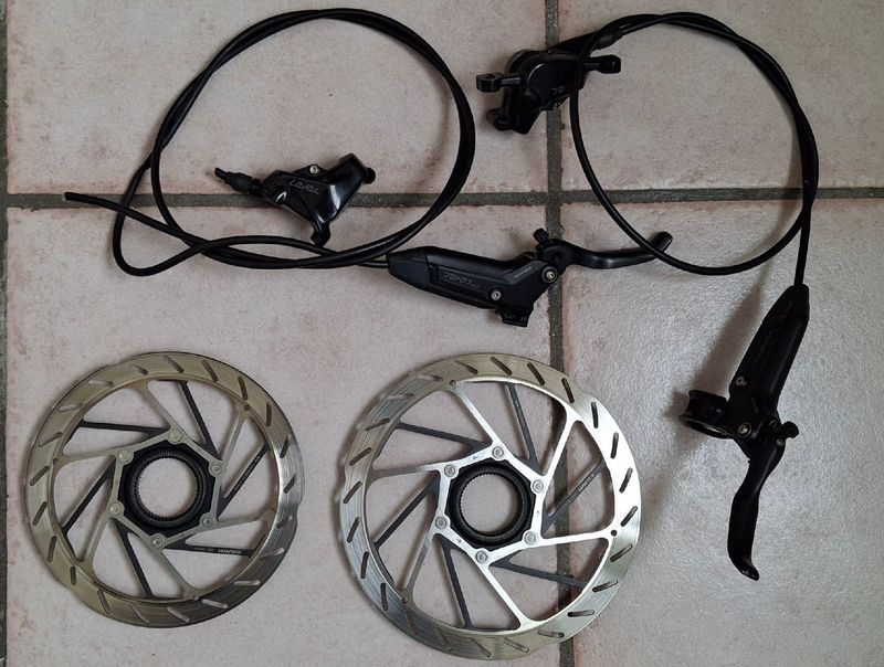 Sram Level Silver Stealth + Dischi 160/180 2025 Brakes de segunda mano