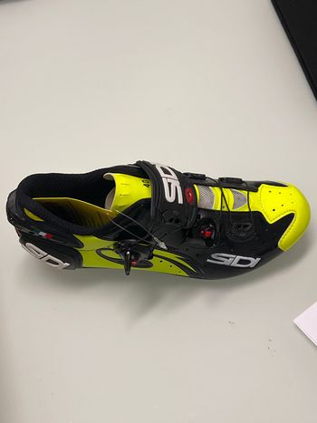 Used SIDI wire carbon lucido gialle fluo numero 40 2023 Cycling Shoes