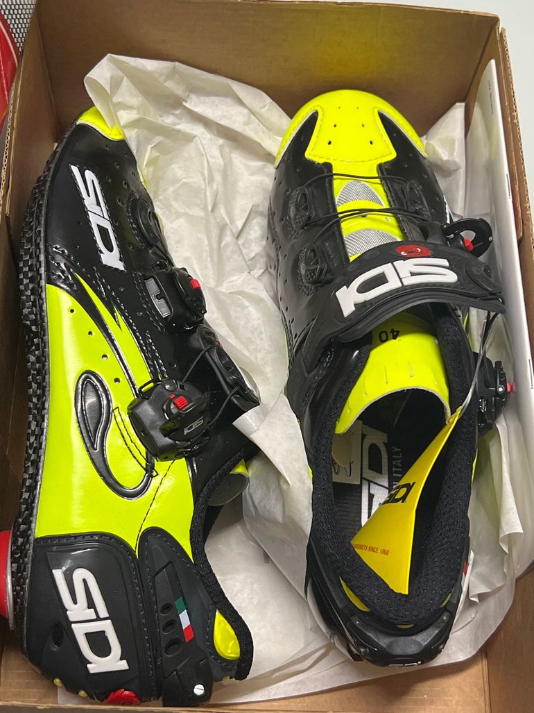 Sidi SIDI wire carbon lucido gialle fluo numero 40 2023