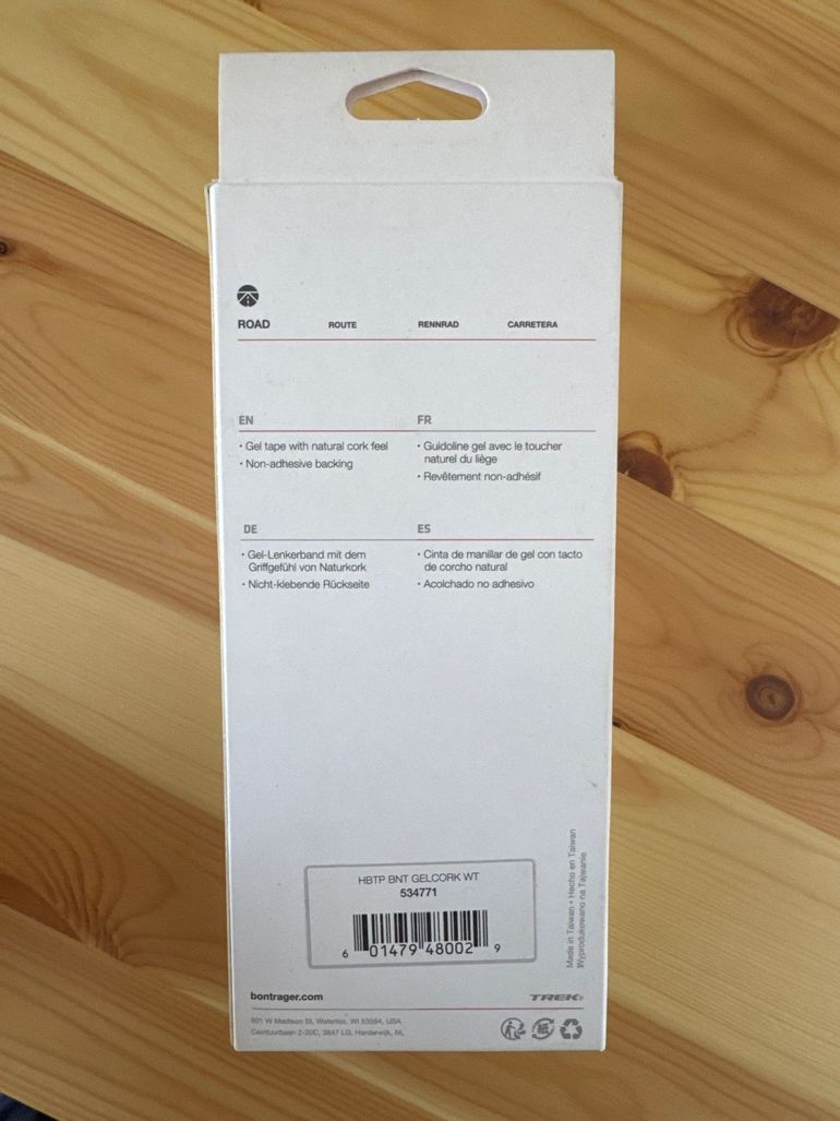 Used Bontrager Gel Cork Handlebar Tape White bike — image 2 of 4