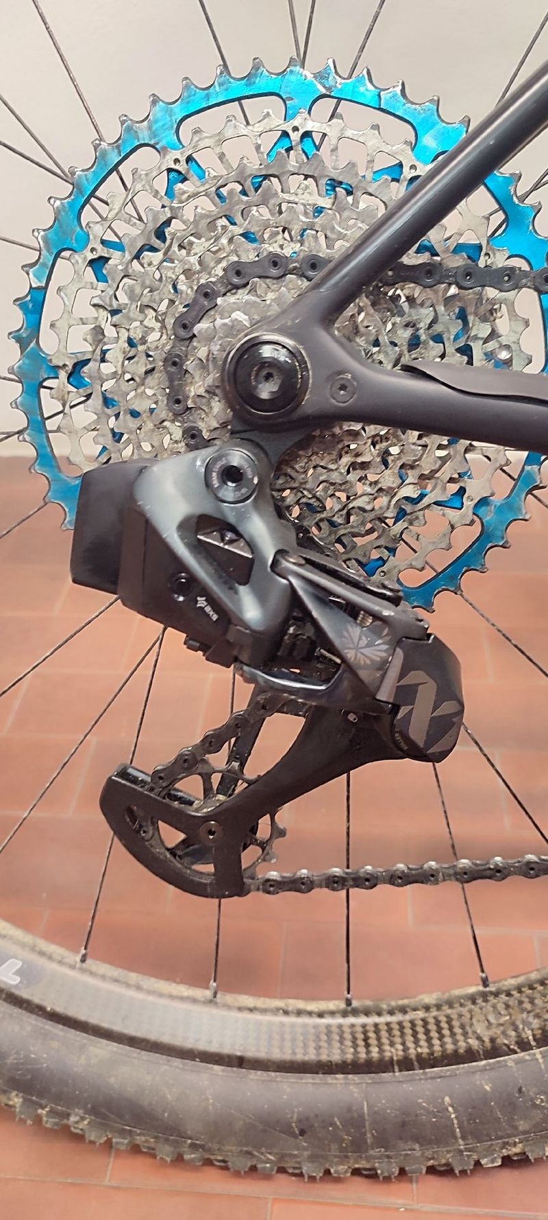 Tweedehands Sram XX1 Eagle AXS Rear Derailleur Drivetrain & Pedals