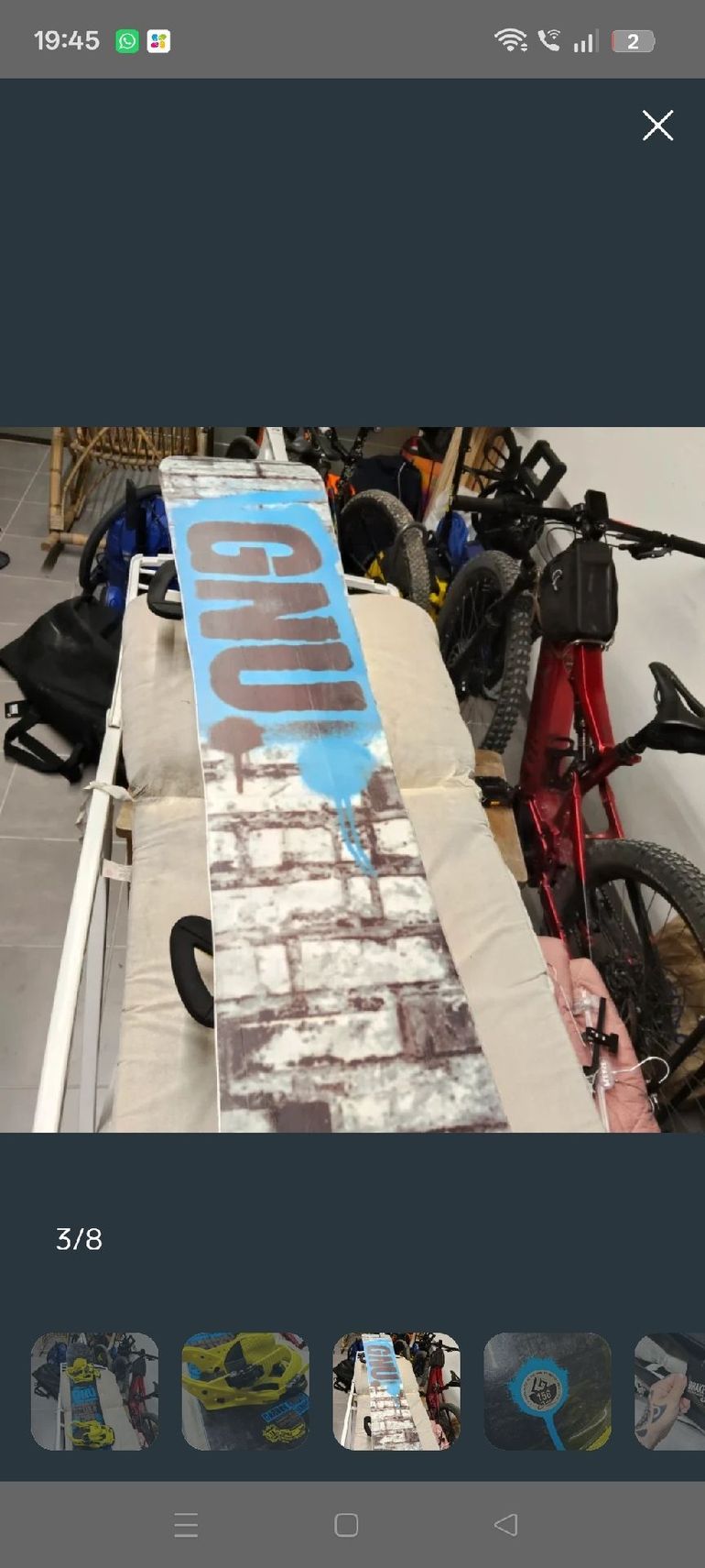 Used GNU carbon credit bike — image 3 of 8