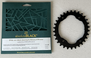Absoluteblack, oval chainring for XTR M9000/M9020