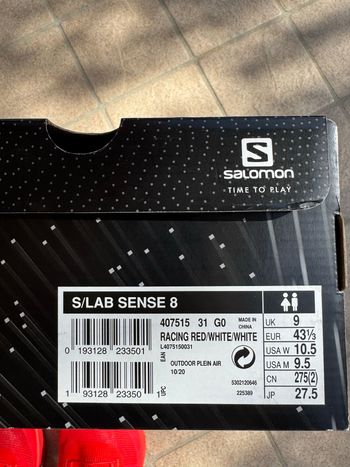 Used Salomon S/LAB Sense 8 Trail Running Shoes bike — image 4 of 5