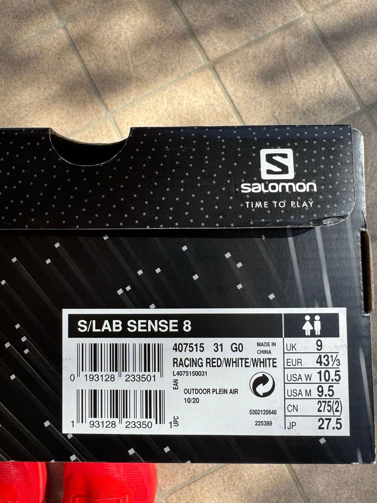 Used Salomon S/LAB Sense 8 Trail Running Shoes bike — image 4 of 5