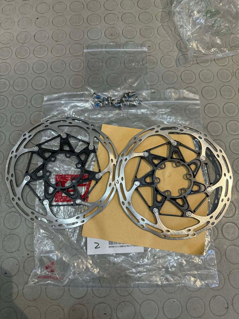 Used Sram CLX 160mm. 2 pezzi. NUOVI. 6 fori. Brakes