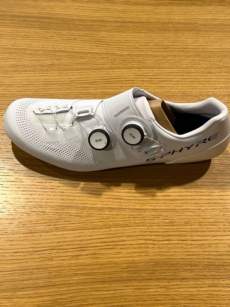 Shimano RC9 S-PHYRE SH-RC903 White Size 41.5 Cycling Shoes d'occasion