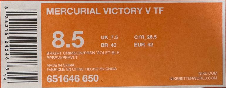 Used Nike Mercurial Victory V TF bike — image 5 of 5