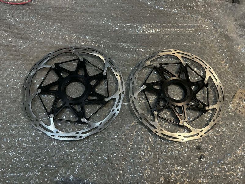 Used Sram CLX 180 set x2. Brakes