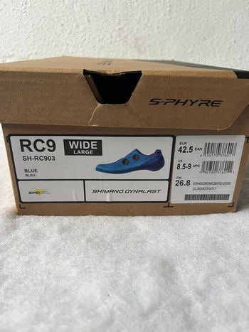 Shimano RC903 42.5 Wide Azul / Blue 2026 bike d'occasion — image 8 sur 9