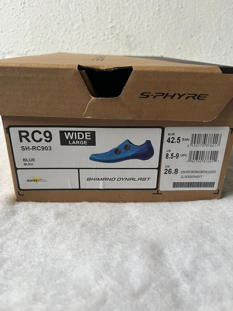 Shimano RC903 42.5 Wide Azul / Blue 2026 bike d'occasion — image 8 sur 9
