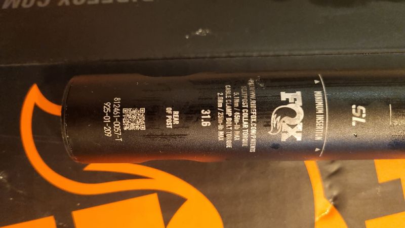 Used Fox Transfer SL Dropper Post 2023 bike — image 2 of 8