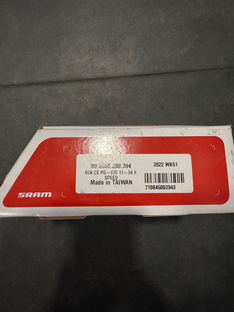 Used Sram Cassette PG-970 11-34 9sp bike — image 2 of 2