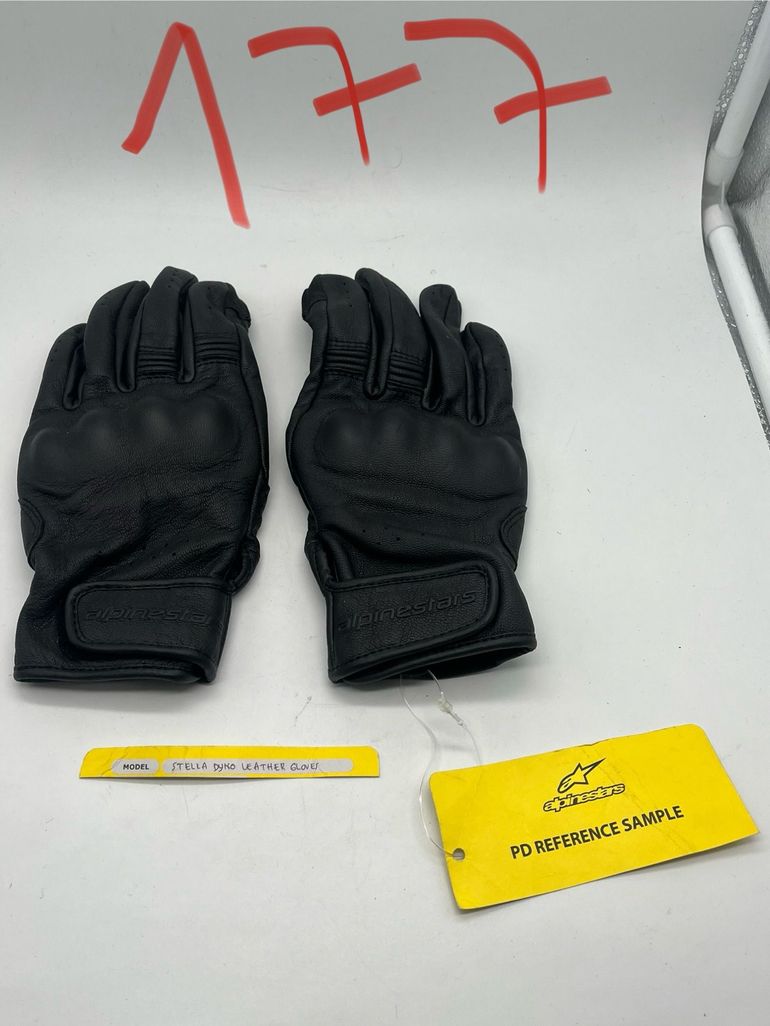 Used Alpinestars Stella Dyno Lederhandschuhe Schwarz Gr. M bike — image 3 of 13